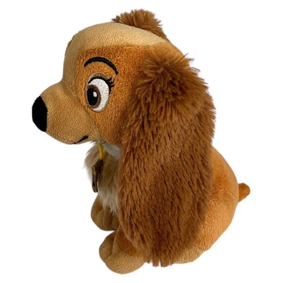 Vintage Disney LADY & Tramp PLUSH 8” Stuffed Animal Cocker Spaniel Puppy Dog - Picture 4 of 6